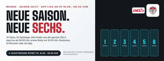 Meine6 startet in die Saison 2026/27: Neue Sechs, neuer Feed, neue Ligen
